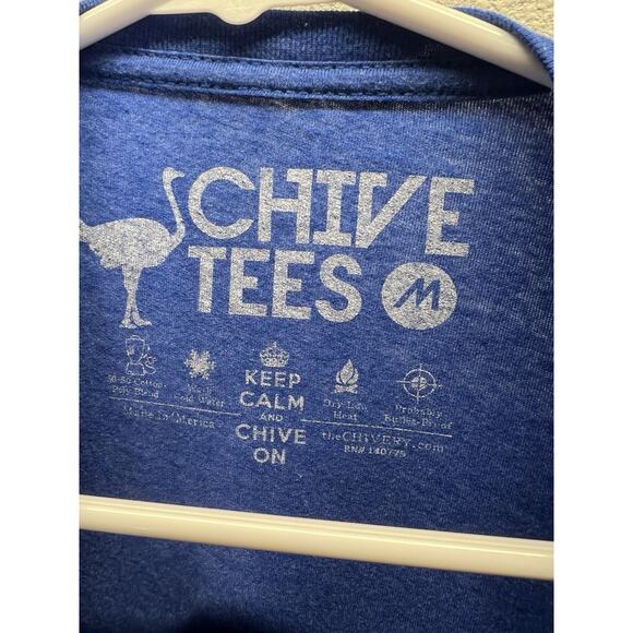 Chive Tees Death & Texas Shirt Women’s Medium Blue Graphic Tee KCCO Soft Blend - Picture 2 of 3